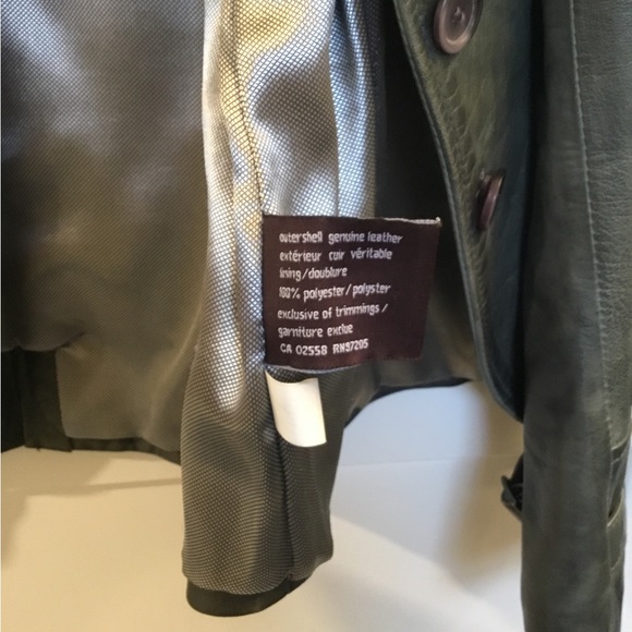 DANIER Leather Jacket, ladies M , button front. - Picture 3 of 10